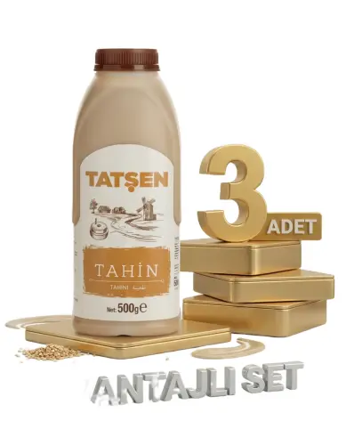 Tatşen Tahin 3x500 Gr (bidon) - Tatşen Gıda