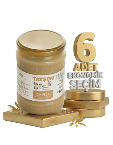 Tatşen Tahin 6x500 Gr (cam) - Tatşen Gıda