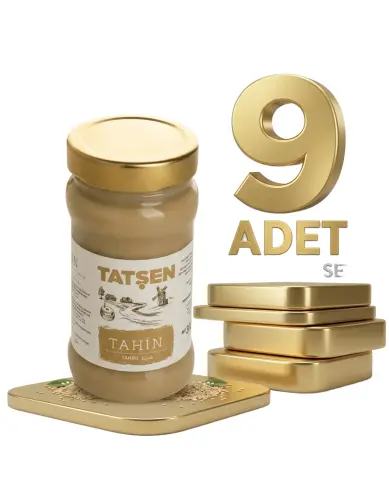 Tatşen Tahin 9x300 Gr (cam) - Tatşen Gıda