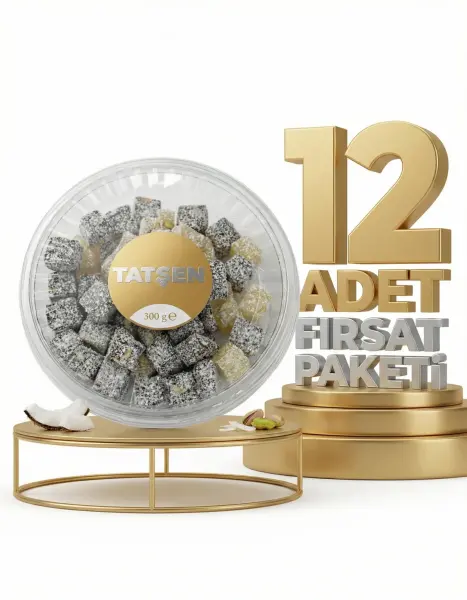 Tatşen Yer Fıstıklı Kuş Lokumu 12x300 Gr - 1