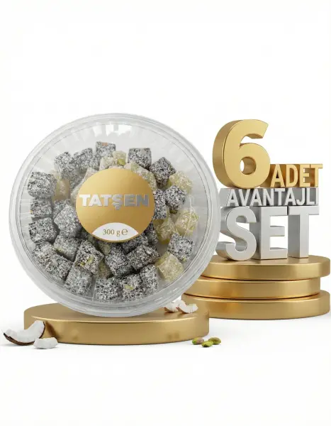 Tatşen Yer Fıstıklı Kuş Lokumu 6x300 Gr - 1