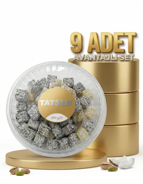 Tatşen Yer Fıstıklı Kuş Lokumu 9x300 Gr - 1