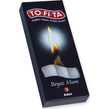 Tofita Beyaz Mum 3lü - 1