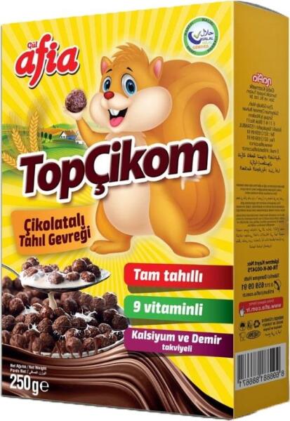 Topçikom Çikolatalı Tahıl Gevreği 250 Gr - 1