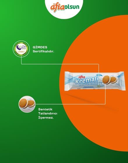 Vanilya Kremalı Sandviç Bisküvi 60 Gr - 2