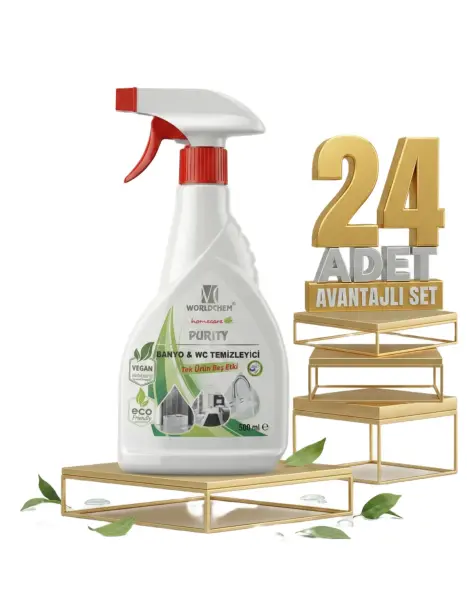 Worldchem Banyo Wc Temizleme 24x500 Ml - 1