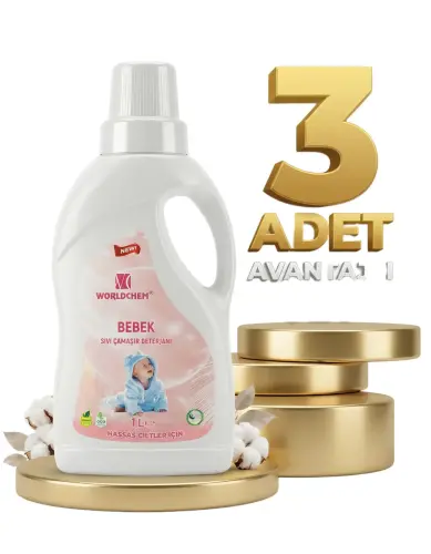 Worldchem Bebek Detarjanı Sıvı 3x1 Lt - Worldchem