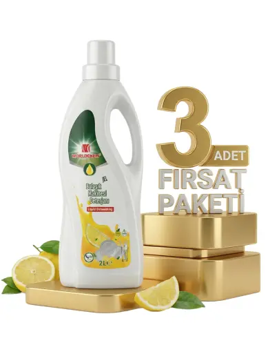 Worldchem Bulaşık Makine Deterjanı 3x2 Lt - Worldchem