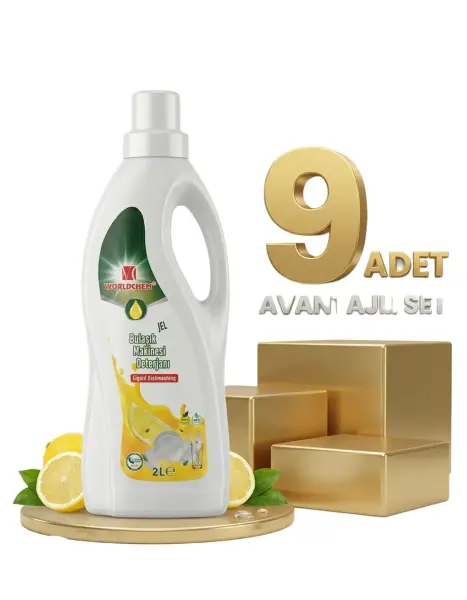 Worldchem Bulaşık Makine Deterjanı 9x2 Lt - 1
