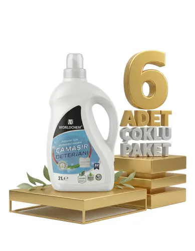 Worldchem Çamaşır Detarjanı Sıvı Beyazlar 6x2 Lt - Worldchem