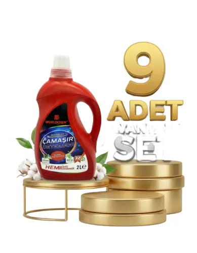 Worldchem Çamaşır Detarjanı Sıvı Renkliler 9x2 Lt - Worldchem