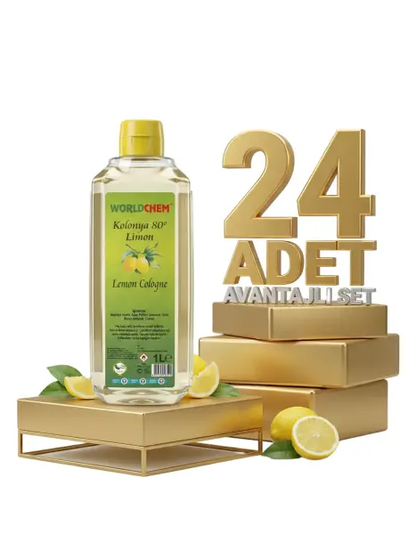 Worldchem Limon Kolonyası 24x1 Lt - 1