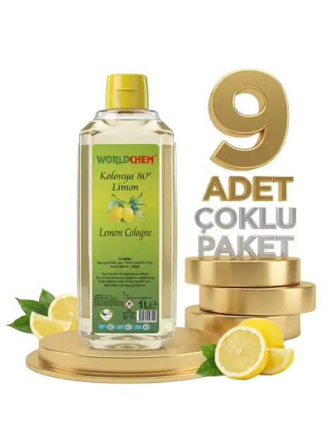 Worldchem Limon Kolonyası 9x1 Lt - 1