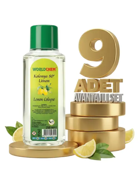Worldchem Limon Kolonyası 9x250 Ml - 1