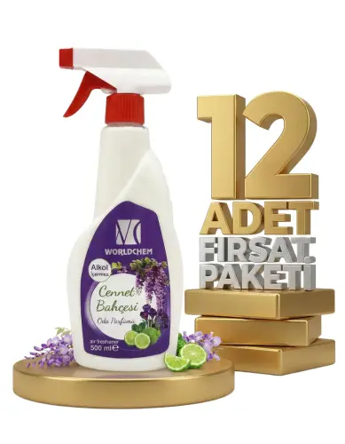 Worldchem Oda Parfümü Cennet Bahçesi 12x500 Ml - Worldchem