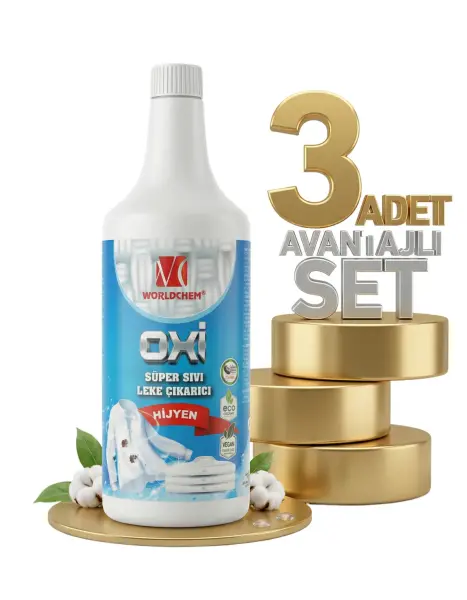 Worldchem Oxı Leke Çıkarıcı 3x1 Lt - 1