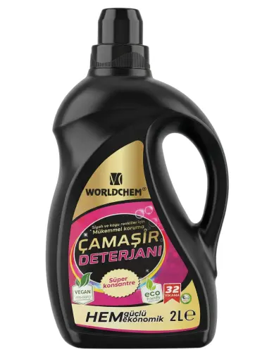 Worldchem Siyahlar İçin Sıvı Çamaşır Deterjanı 2 Lt - Worldchem