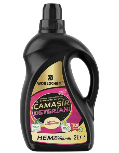 Worldchem Siyahlar İçin Sıvı Çamaşır Deterjanı 2 Lt - 1