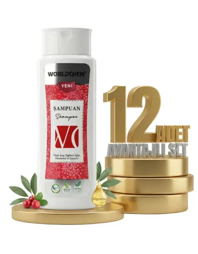 Worldchem Tüm Saçlar İçin Şampuan 12x500 Ml - 2