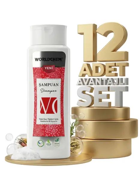 Worldchem Tüm Saçlar İçin Şampuan 12x500 Ml - 1
