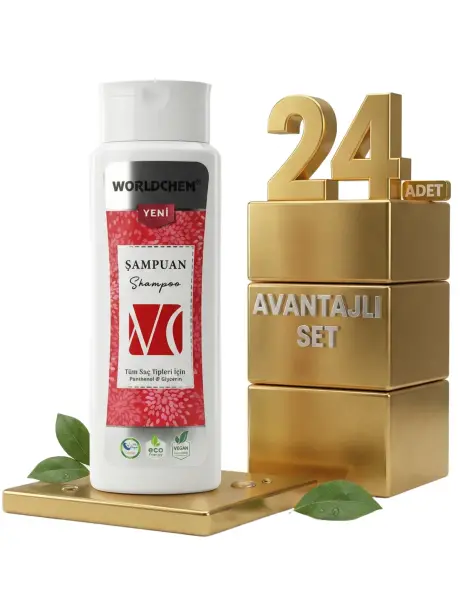 Worldchem Tüm Saçlar İçin Şampuan 24x500 Ml - 1
