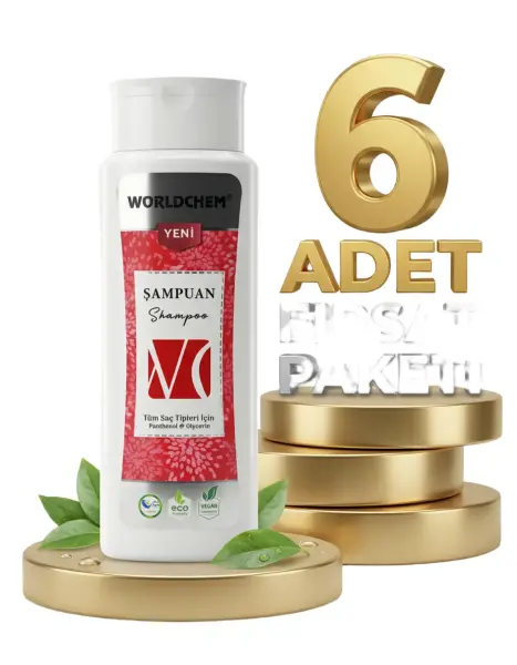 Worldchem Tüm Saçlar İçin Şampuan 6x500 Ml - 1