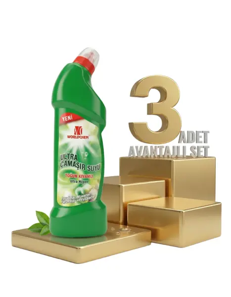 Worldchem Ultra Çamaşır Suyu 3x750 Ml - 1