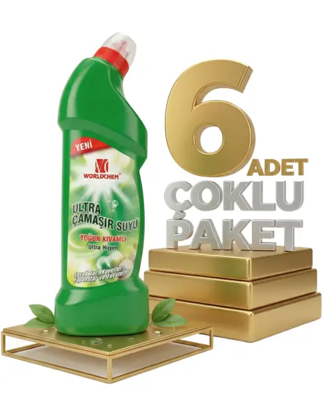 Worldchem Ultra Çamaşır Suyu 6x750 Ml - 1