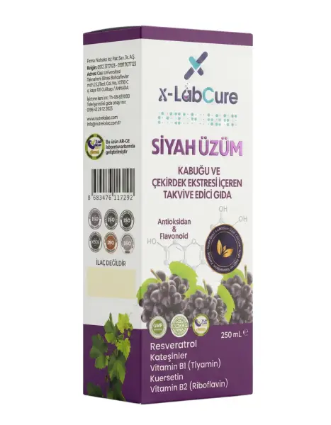 X-LabCure Siyah Üzüm Çekirdeği 250 Ml - 1