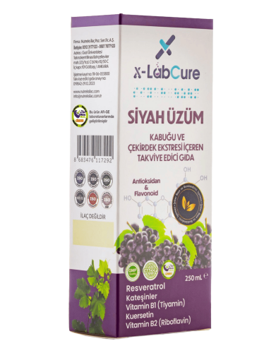 X-LabCure Siyah Üzüm Çekirdeği 250 Ml - X-Labcure