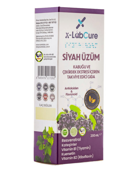 X-LabCure Siyah Üzüm Çekirdeği 250 Ml - 1
