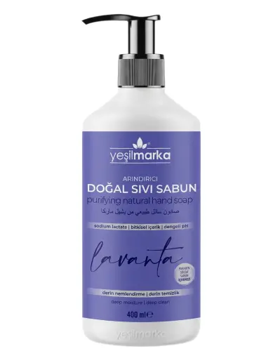 Yeşil Marka Doğal Arındırıcı Sıvı Sabun Lavanta 400 Ml - Yeşilmarka