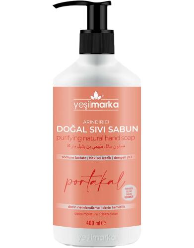 Yeşil Marka Doğal Arındırıcı Sıvı Sabun Portakallı 400 Ml - Yeşilmarka