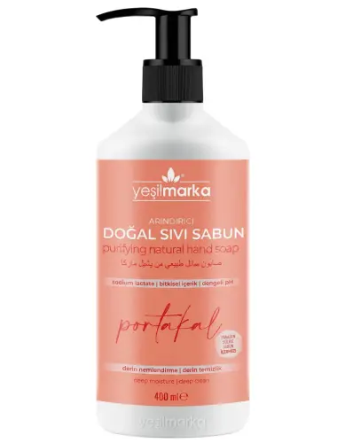 Yeşil Marka Doğal Arındırıcı Sıvı Sabun Portakallı 400 Ml - Yeşilmarka