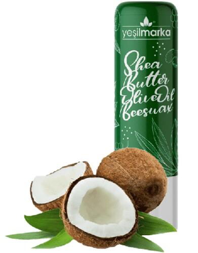 Yeşil Marka Doğal Hindistan Ceviz Aromalı Dudak Balmı - Yeşilmarka