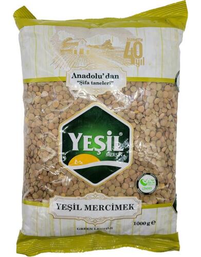 Yeşil Mersin Yeşil Mercimek 1 Kg - 1