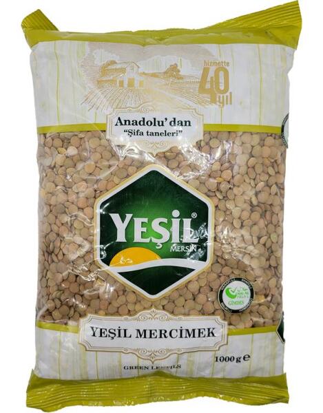 Yeşil Mersin Yeşil Mercimek 1 Kg - 1