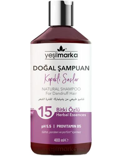 Yeşilmarka 15 Bitki Özlü Kepekli Saçlar İçin Şampuan 400 Ml - Yeşilmarka