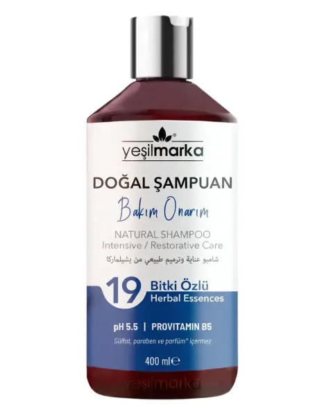 Yeşilmarka 19 Bitki Özlü Bakım Onarım Şampuan 400 Ml - 1