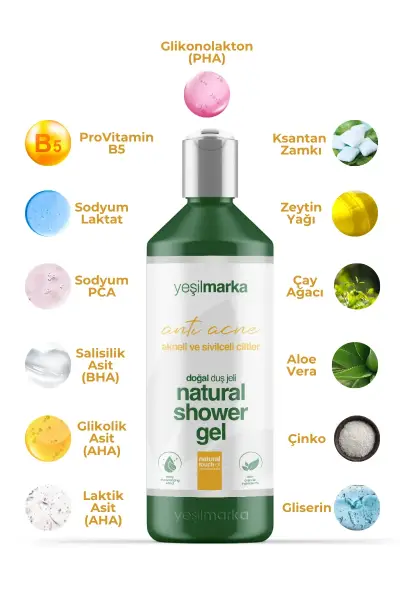 Yeşilmarka Akne ve Sivilce Karşıtı Duş Jeli 400 Ml - 7