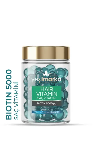 Yeşilmarka Biotin 5000 Ve Kafein Saç Vitamini - 1