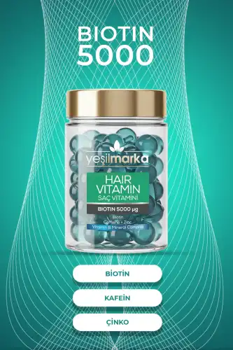 Yeşilmarka Biotin 5000 Ve Kafein Saç Vitamini - 2