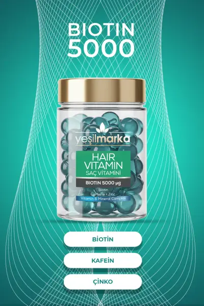 Yeşilmarka Biotin 5000 Ve Kafein Saç Vitamini - 2
