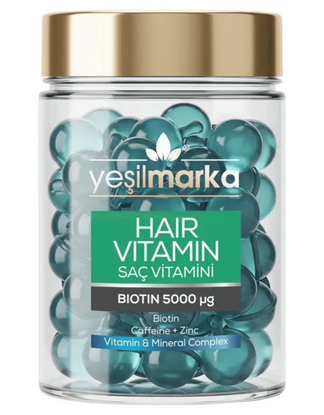 Yeşilmarka Biotin 5000 Ve Kafein Saç Vitamini - 1