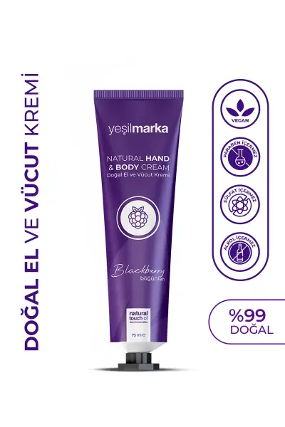 Yeşilmarka Böğürtlenli Doğal El ve Vücut Kremi 75 Ml - 2