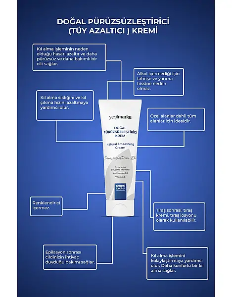 Yeşilmarka Doğal Pürüzsüzleştirici Krem 50 Ml - 3