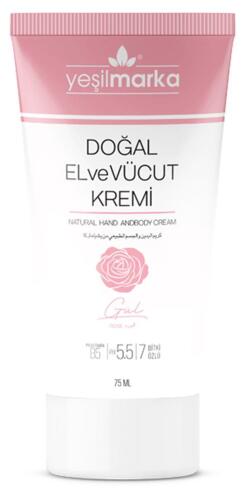 Yeşilmarka Gül Özlü El Vücut Kremi 75 Ml - 1