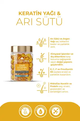 Yeşilmarka Keratin Oil Ve Royal Jelly Saç Vitamini - 3