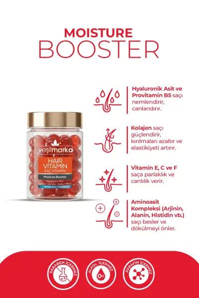 Yeşilmarka Moisture Booster Canlandırıcı Saç Vitamini - 3