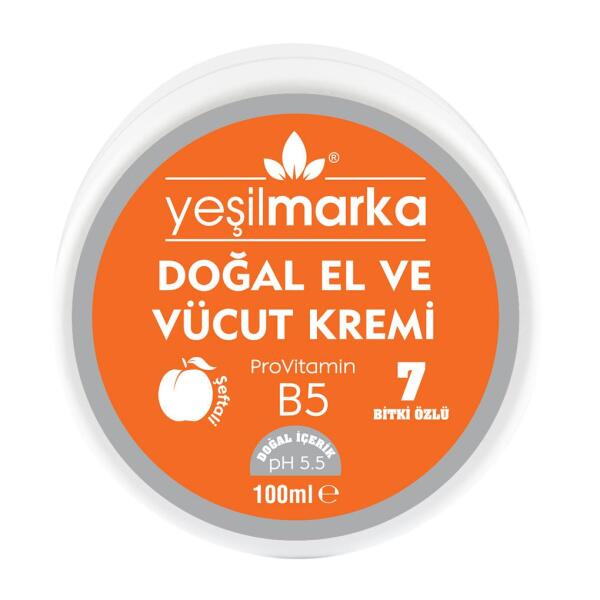 Yeşilmarka Şeftali Özlü El Vücut Kremi 100 Ml - 1